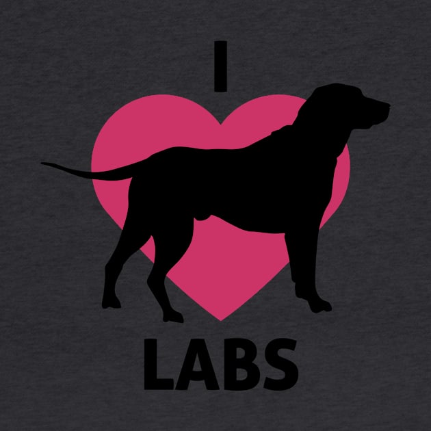 I Heart Labs Dog Love design by nikkidawn74